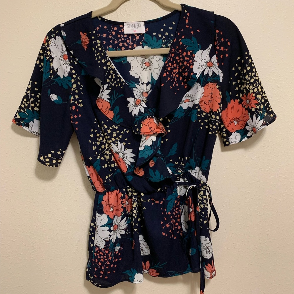 Super flattering Faux Wrap Top